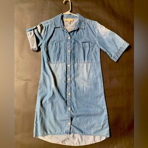Michael Kors Denim dress, Ladies, Small, adjustable sleeves, worn once